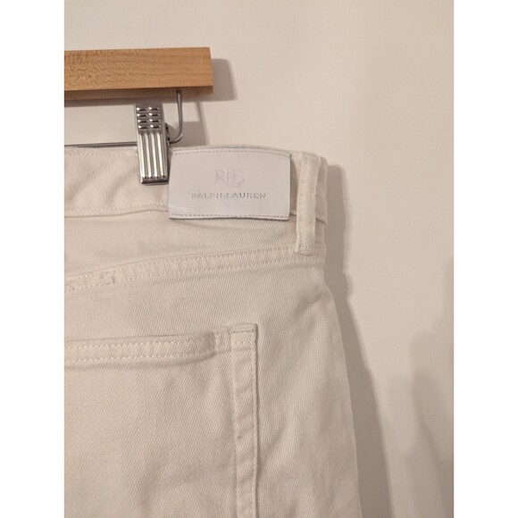 Lauren Ralph Lauren Women's Plus Distressed Patchwork Midrise Straight Pants 16W - Picture 6 of 11